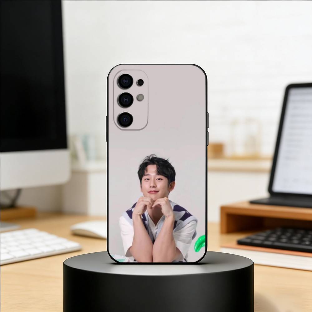 Корейский актер   Чон Хэ Ин  Чехол для телефона Samsung S25,S24,S21,S22,S23,S30,Ultra,S20,Plus,Fe,Мягкий силиконовый черный чехол