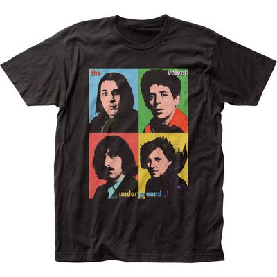 Футболка мужская Velvet Underground Поп-арт 1 Рок-н-ролл Классическая футболка Новая Черная