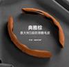 Carbon Fiber Pattern Car Steering Wheel Cover Anti-Slip Massage Handle Interior Decoration Card Holder Auto Steering Covers