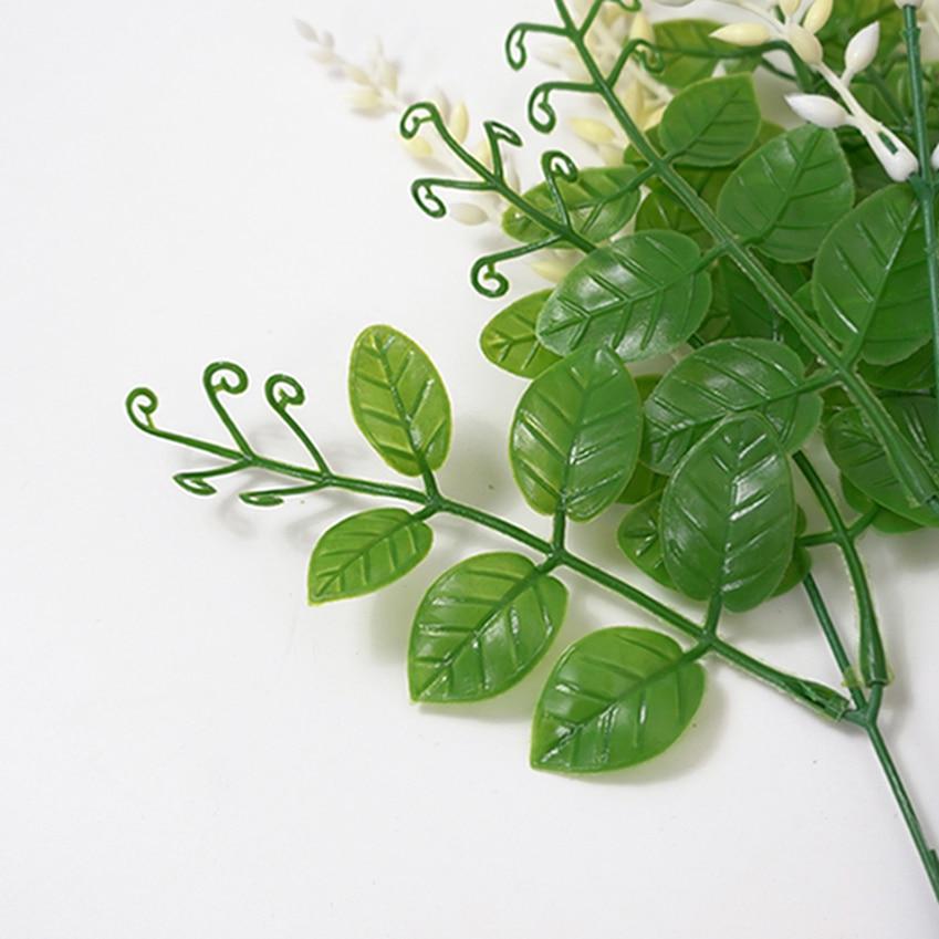 Decoration Artificial Plant Simulation Office Crafts Plastic 5 Stems Home Decor
