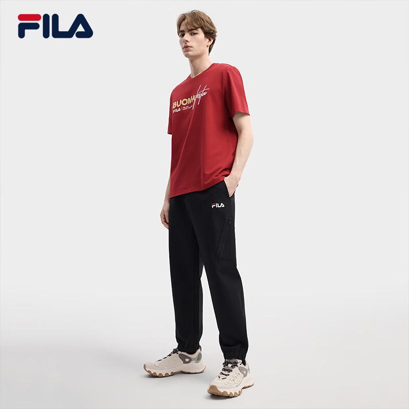 Fila Мужские плетеные брюки с манжетами и плюшевой подкладкой