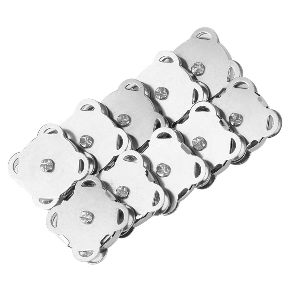 10pcs Bronze Tone&Silver Magnet Buckle 18mm Sew On Magnets Magnetic Snap Fasteners DIY Clothing