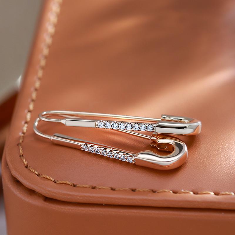 Серьги-капли индивидуального дизайна для женщин, модные ювелирные изделия с цирконом в современном стиле