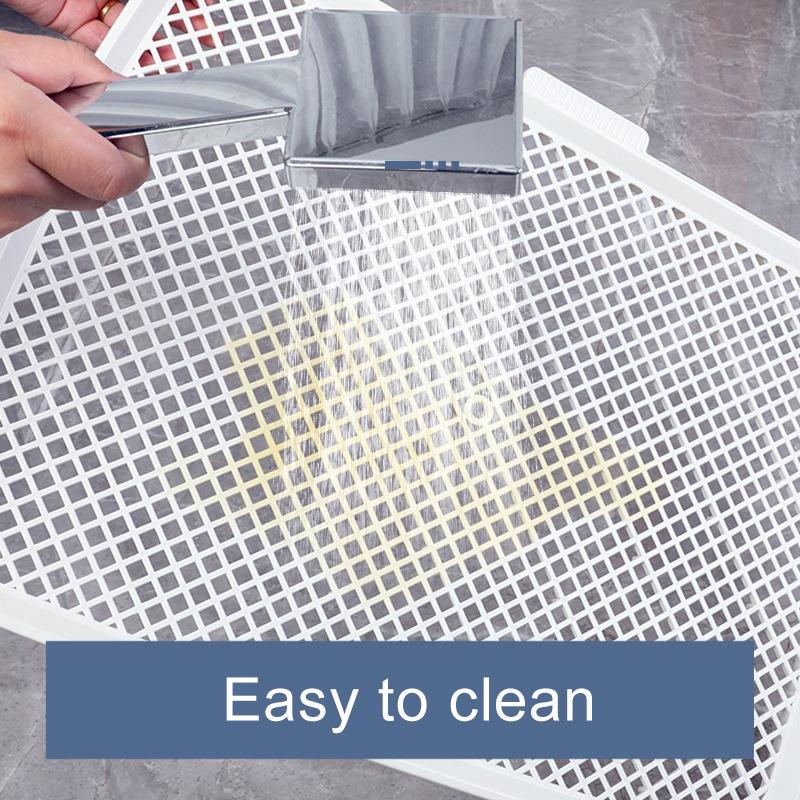 Туалет для собак с противоскользящим покрытием, многоразовый сетчатый открытый верх, тренировочный туалет, удобный туалет с защитой для больших щенков