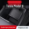 Tesla Central Console Storage Box: Original Car Color, Convenient Silicone Organizer for Lower Console Layer