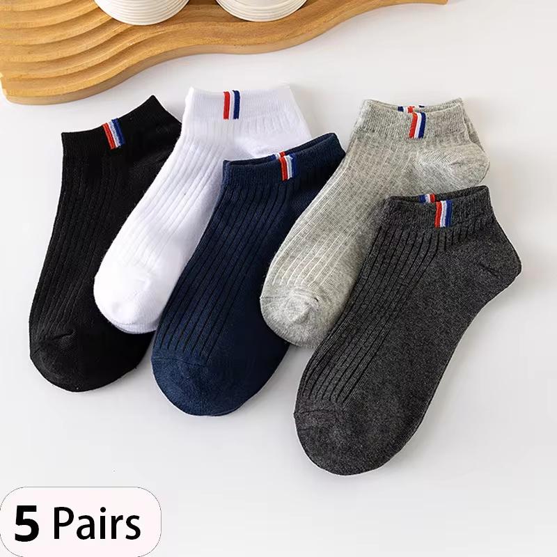 10 Pair High Quality Men Ankle Socks Breathable Cotton Sports Socks Mesh Casual Athletic Summer Thin Cut Short Sokken Size 38-48