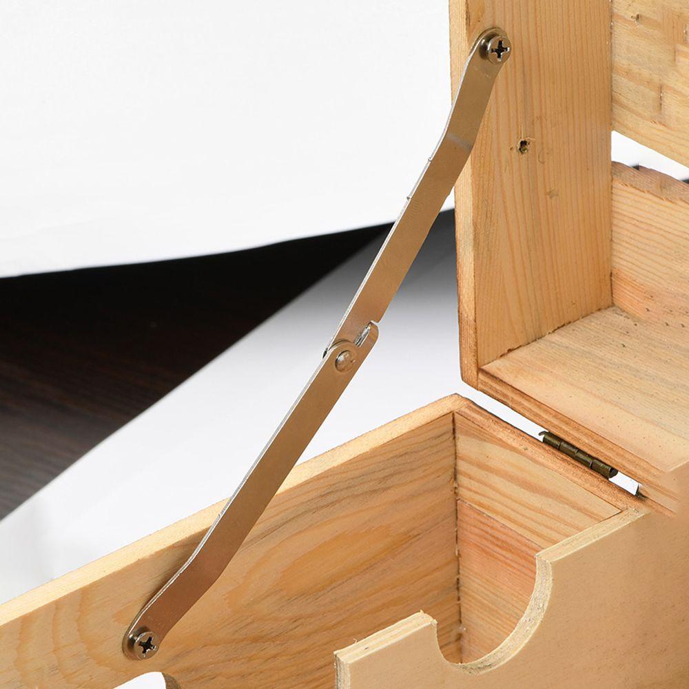 Фурнитура Антикварная Подарочная коробка Рамка Коробка Опорный стержень Деревянная коробка Уголок кейса Петля Кейс для украшений Поддержка