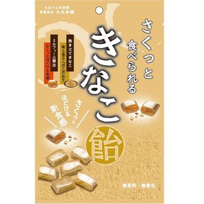 Конфеты из соевой муки Daimaru Honpo 54 гХарактеристикиЭти тонкие конфеты наполнены кинако и (Характеристики соиЭта тонкая конфета наполнена киной