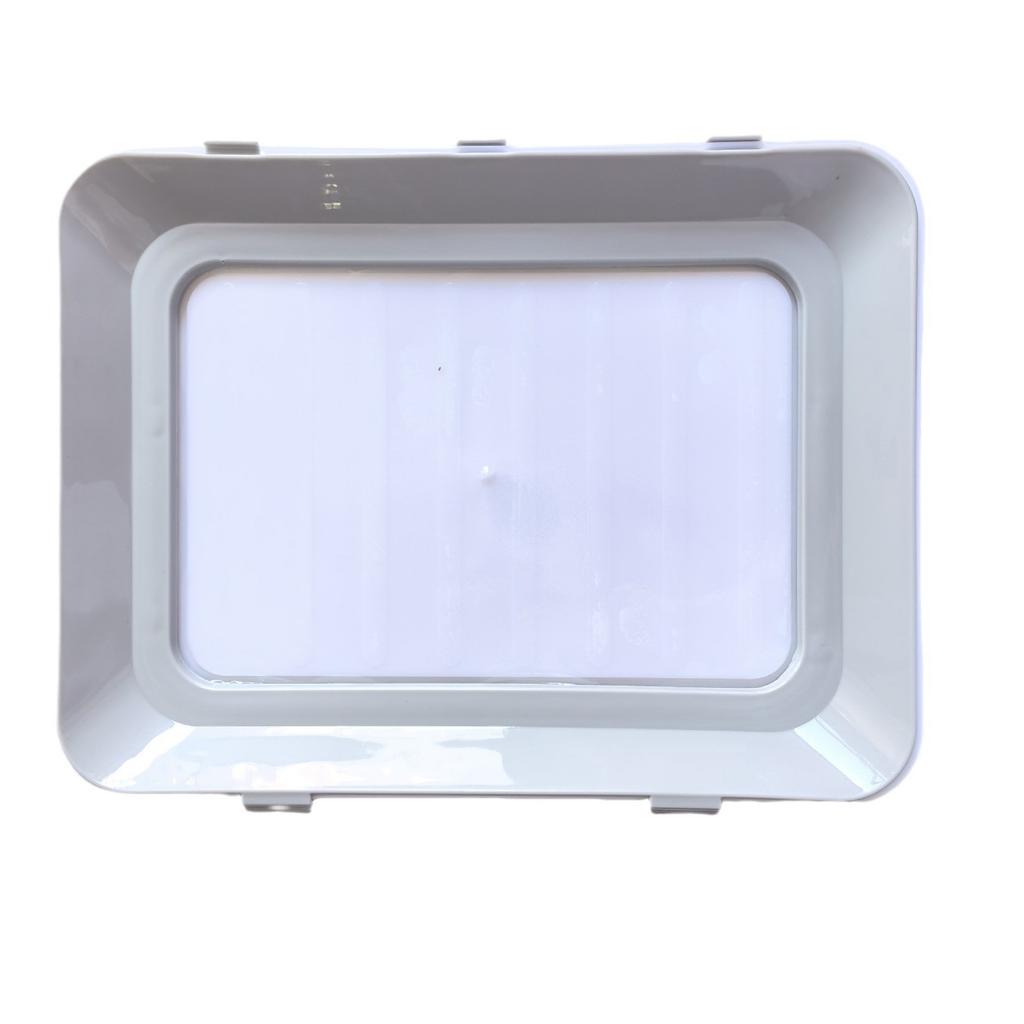 Durable Reusable Food Storage Trays - Plastic Kitchen Organization and Restaurant Use - Fridge Replacement Storage Boxes, Battery-Free