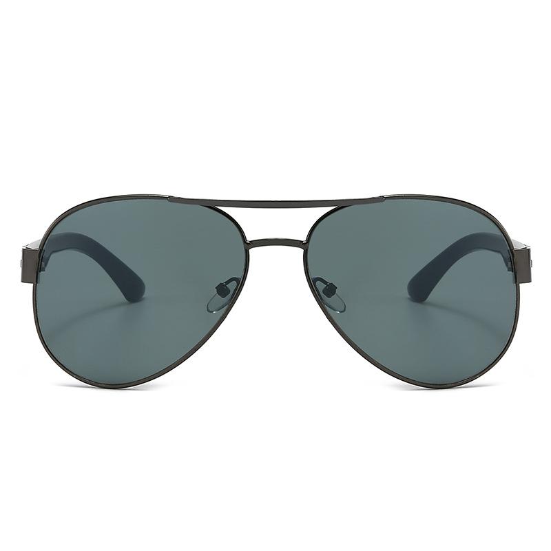Retro European and American fashion metal double beam toad glasses men's driving sunglasses women's travel sunscreen sunglasses classic glasses