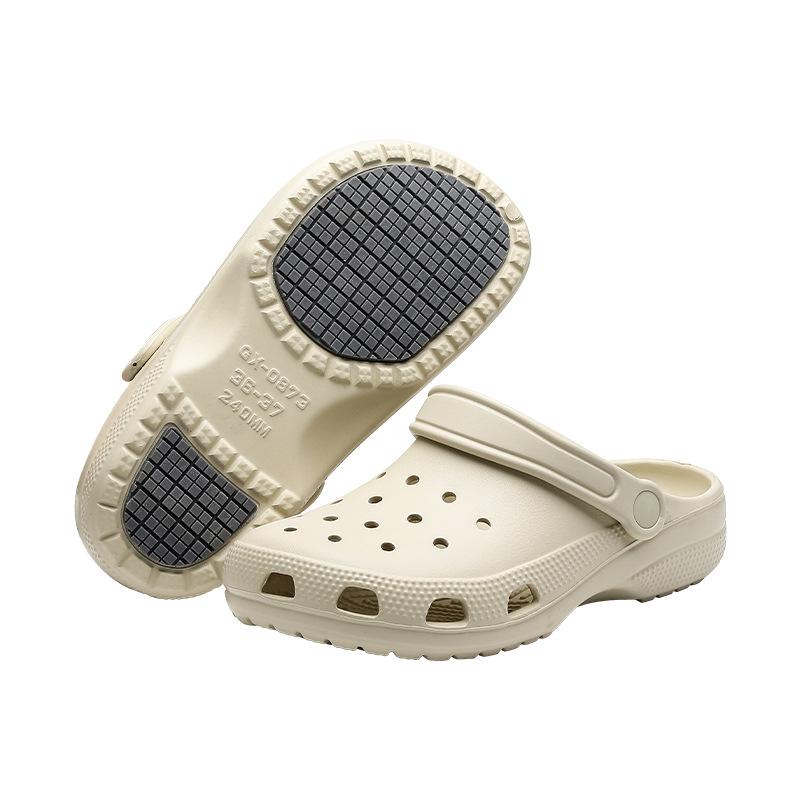 Докторские хирургические тапочки мужские и женские летние новые домашние тапочки для беременных, не вызывающие запаха ног, на толстой подошве, нескользящие, с закрытым носком, тапочки-дырки