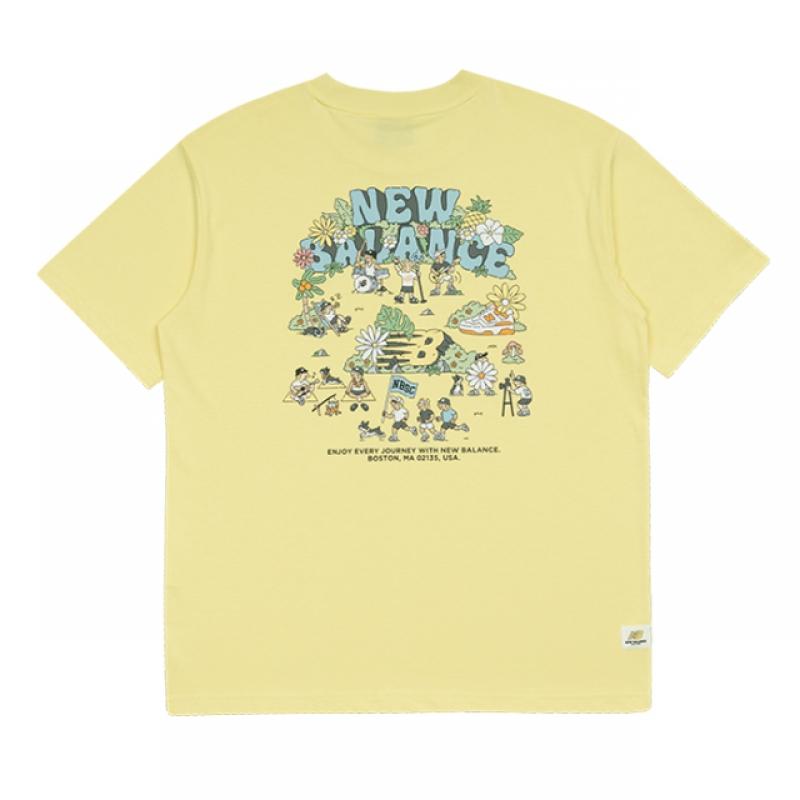 New Balance Футболка с коротким рукавом Uni Nb Boy Picnic FesTival Nbnef31613 30