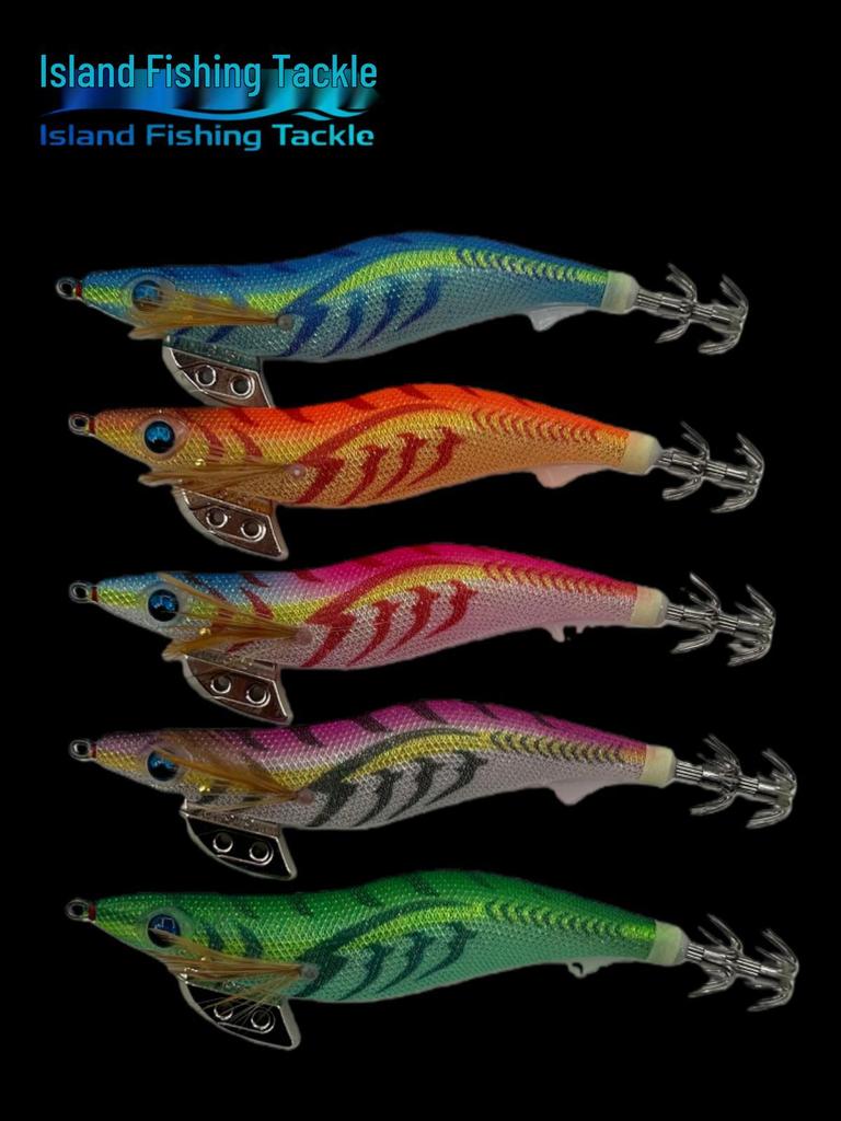 3.5# Светящаяся Радужная Креветка Медленно Тонущая Приманка с Погремушкой и УФ-Приманкой для Морской Рыбалки