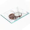 Durable and Stylish Glass Kitchen Board with Coconut Pattern 80x52 Cm