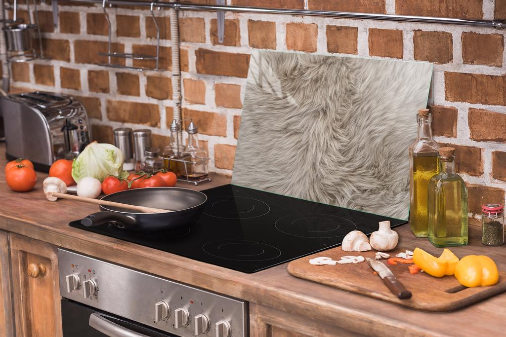 Glass stovetop protector 70x52 Dog