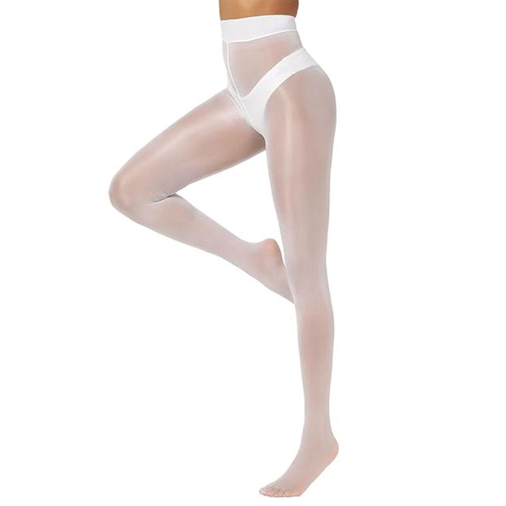 Масло Блестящие Колготки 360° Бесшовная Ластовица Формирующие Шелковые Чулки Высокой Плотности Мокрый Эффект Эластичные Блестящие Масляные Колготки Женские