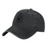 Spider Web Logo Washed Canvas Baseball Cap Classic Black Adjustable Unisex Streetwear Hat for Unisex Women