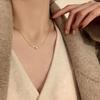 Gold Pearl Pendant Clavicle Necklace for Women - Elegant Choker Design