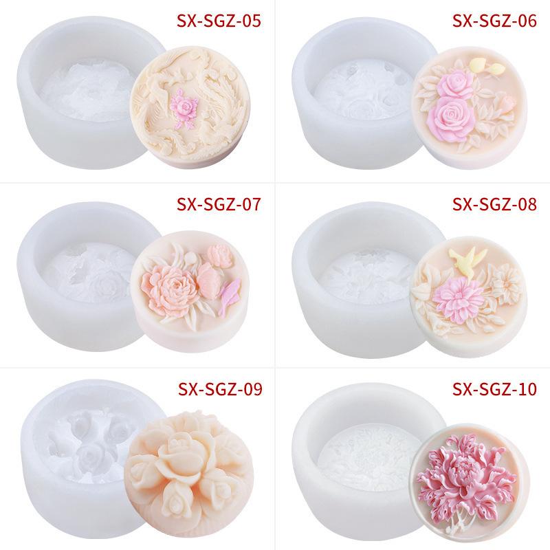 Пион, роза, силиконовая форма для мыла, форма для выпечки помадки, торта, сделай сам, ароматерапия, инструменты для украшения свечей, мыло ручной работы