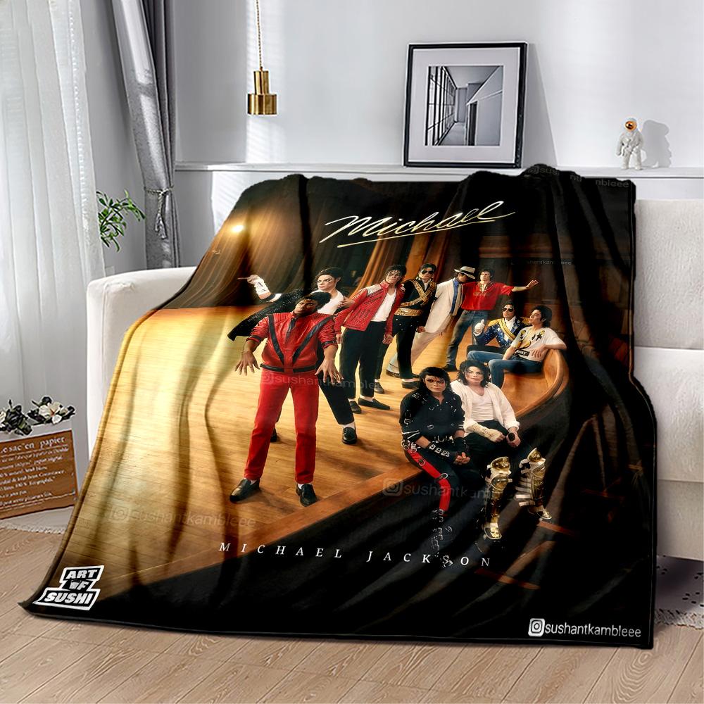 Michael Jackson 189 Blanket Warmthful Decor Great for Picnics Chair Livingroom Four Seasons Multipurpose Digital Print