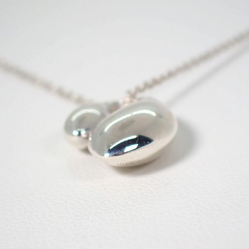 [Б/у] TIFFANY/Tiffany 925 двойная каплевидная подвеска/ожерелье/g454-87