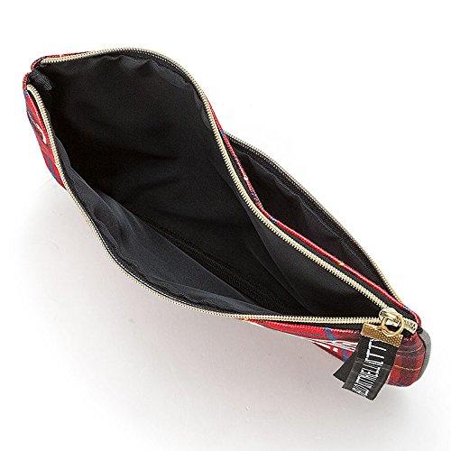 Sanrio Hello Kitty Flat Pouch Kitty Tartan (Привет, Красный)