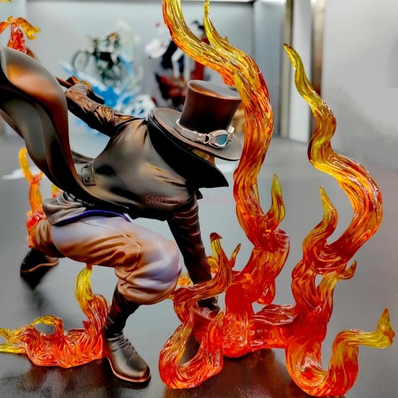 Аниме One Piece GK Фигурка Иу Резонанс Огненный Кулак Сабо Революционная Армия ПВХ Фигурка Действия Декорация Модель Статуя Игрушки Подарки