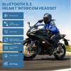 Мотоциклетная гарнитура-интерком 300 м 1000 мАч V5.3 Bluetooth Беспроводной Интерфон Водонепроницаемый Интеркомулятор Динамик Наушник