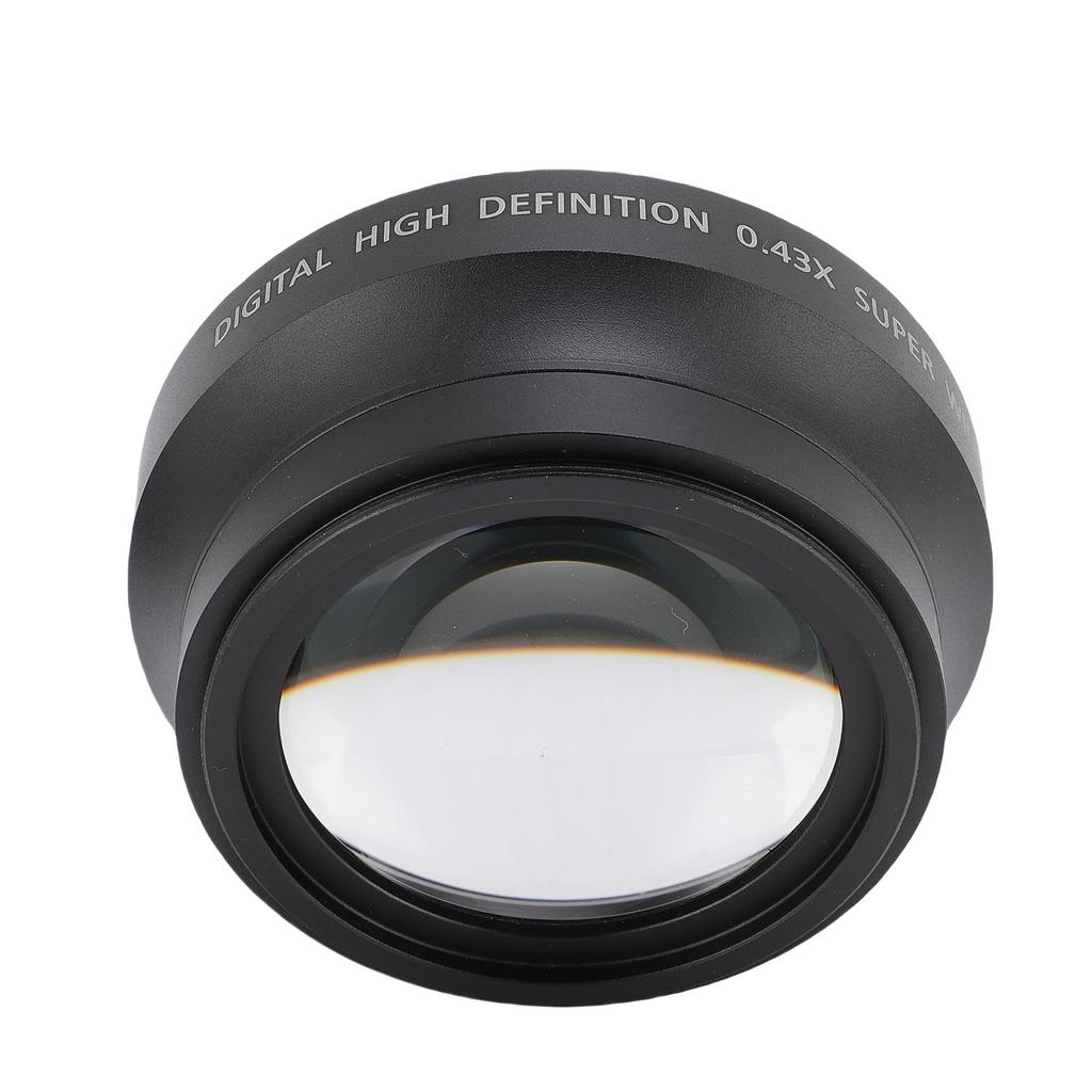 0.43X Wide Angle Macro Additional Lens 67mm HD 2 in 1 Extra Lens Attachment for Camera Photography