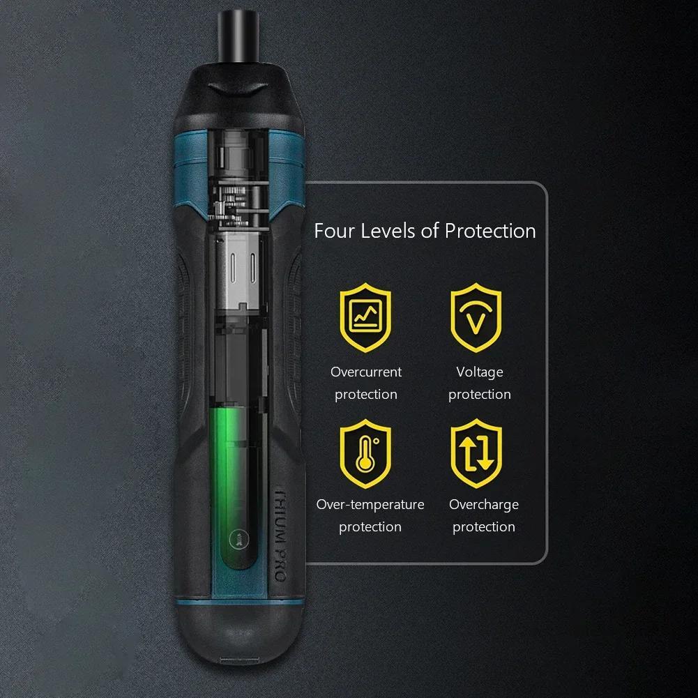 Электрическая отвертка с большим крутящим моментом Ручной инструмент Набор трещоточных отверток Мини-электродрель Ручные инструменты с фонариком