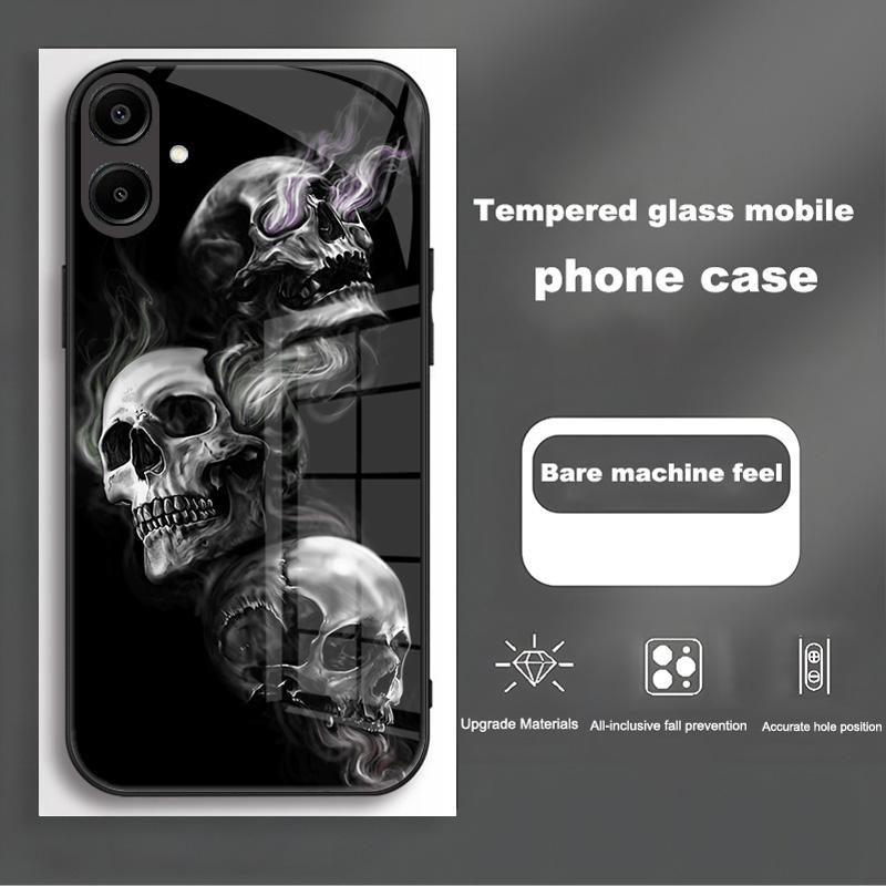 Ударопрочный чехол из закаленного стекла для Samsung Galaxy A56 A36 A26 A16 A06 5G, задняя крышка телефона, роскошный корпус Coque, полный протектор для объектива