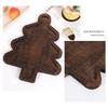 Creative Christmas Tree Shape Wooden Serving Tray For Candy Snacks Nuts Dry Fruits Breakfast Dessert Wedding Party Home Decor