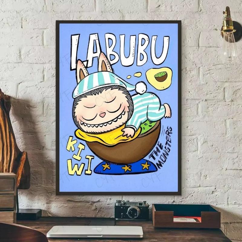 Labubu Metal Sign, Cute Character Wall Art Plaque 20x30cm