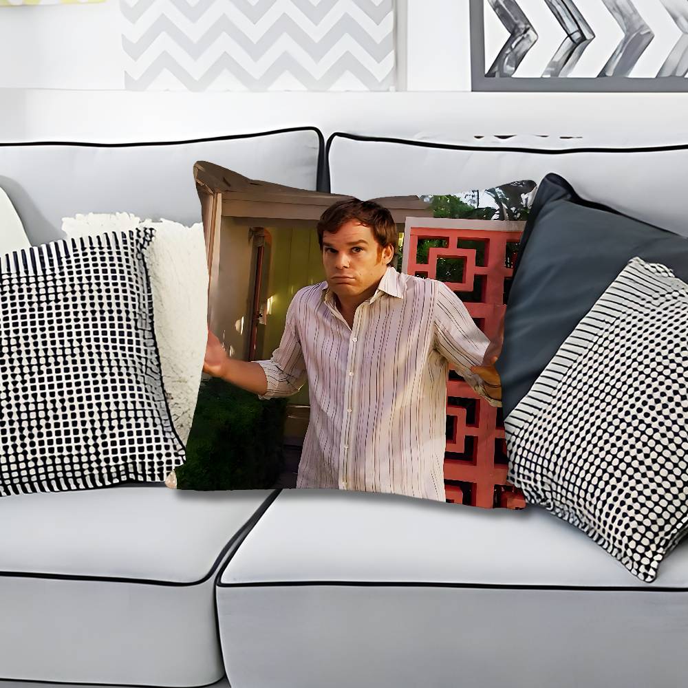 DDexter MMorgan Pillow Cases for Bedroom Living Room Sofa Home Decor Polyester Cushion Cover with Zipper
