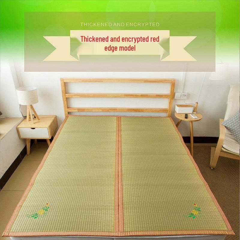 1.8m Natural Straw Soft Grass Reed Mat – Cooling Floor Mattress for Double Bed or Dorm, Woven 0.9m