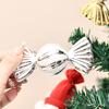 4 Pcs Christmas Candy Decorations Glitter Hanging Candy Ornaments Brightly Colored Candy Pendant for Xmas Tree Party Decor