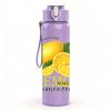 1PC Lemon Limoncello Fruit Art 750ml Color Plastic Sports Water Bottle Leakproof Flip Straw Lid Suitable for Sports Office Home Use