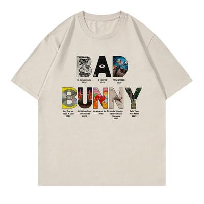 BAD BUNNY DeBÍ TiRAR MáS FOToS Футболка Весь Альбом Женская Одежда Ретро Харадзюку Высококачественная Одежда Футболки для Фанатов