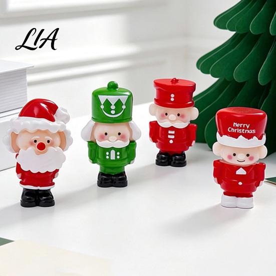 Compact Shelf Display Ornaments 2Pcs Mini Christmas Figurine, Cute Santa Claus Nutcracker Soldier Dolls, DIY Accessories Festive Desktop for