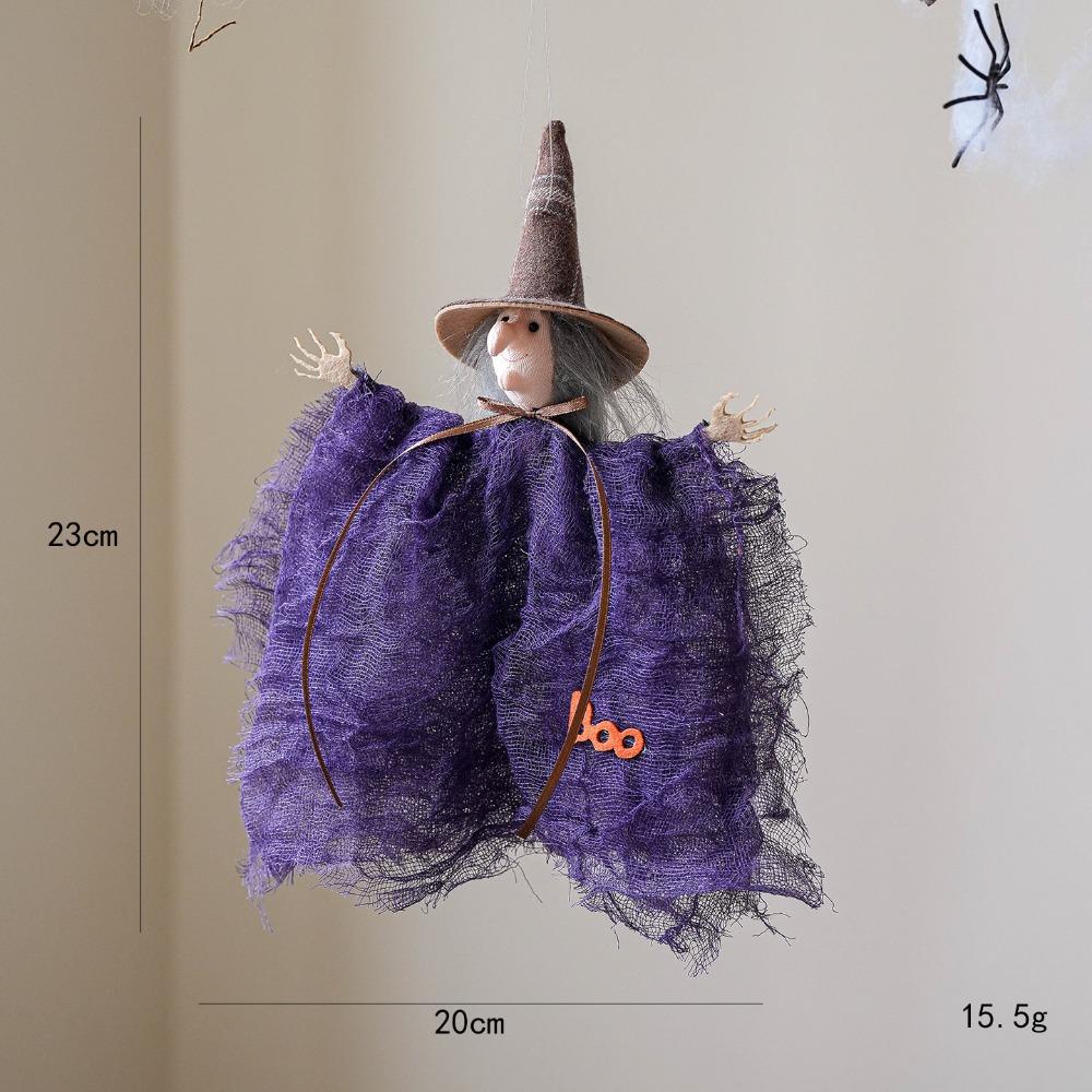 Ghost Witch Drop Ornament Multicolor Hang Decorative Dolls Halloween Hanging Decoration Gift