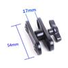 Aluminum 17mm Ball Mount Extension Adapter, Rotation Extension Rod for Car Air Vent Dashboard  Phone Holder