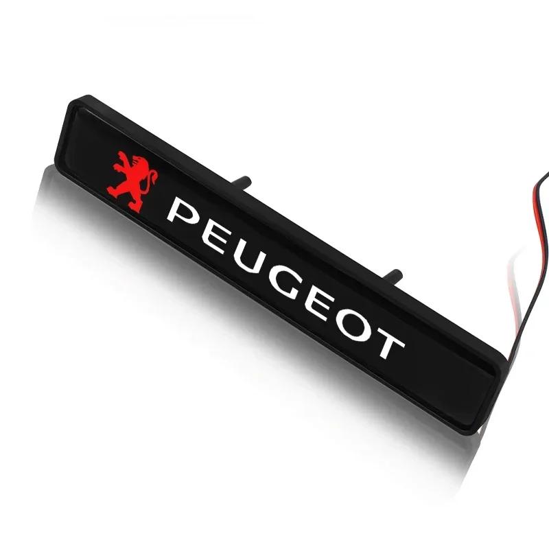 Car LED small light decorative light grille refitted haze warning light for Peugeot 206 307 308 3008 207 208 407 508 2008 5008