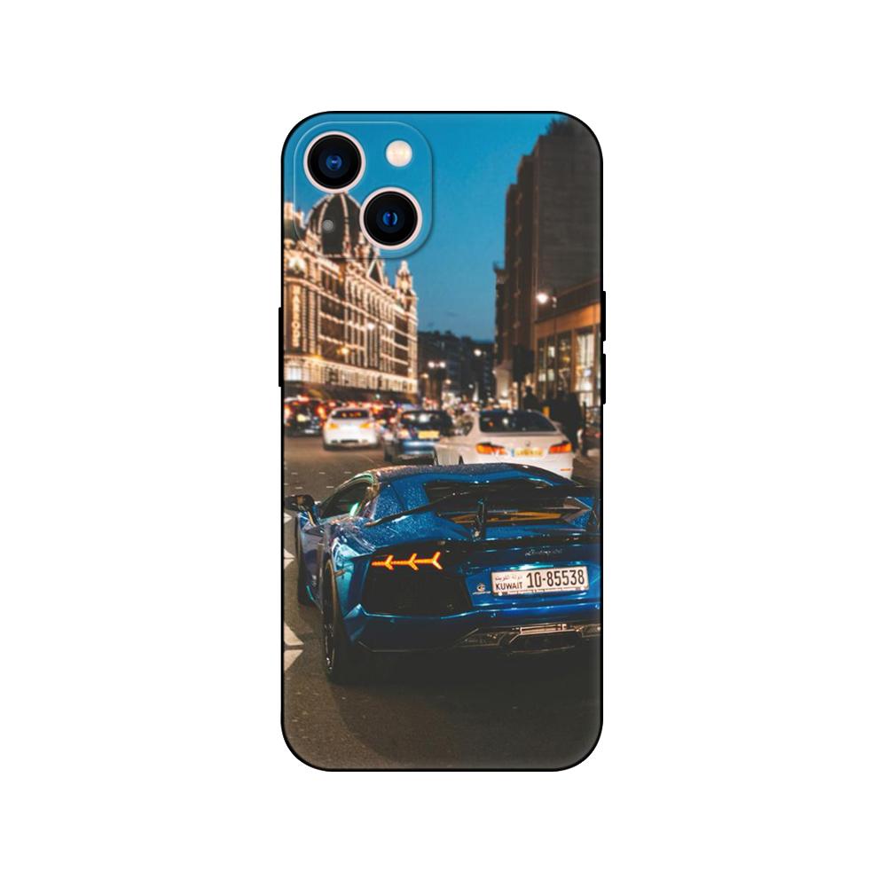 Черный чехол из ТПУ для iPhone 5 5s se 2020 6 6s 7 8 plus x 10 XR XS 11 12 13 mini pro MAX задняя крышка мода автомобиль спорт