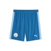 Manchester City Home Jersey Series Logo Print Color Block Mid Rise Straight Casual Shorts Men Shorts Light-Blue 770483-06