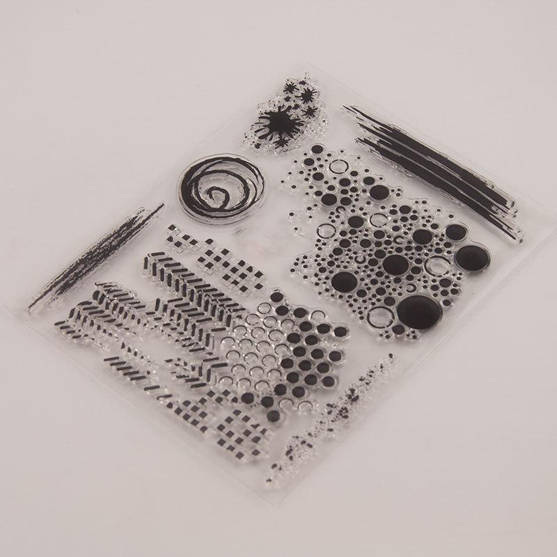 Bubbles Net Frame Transparent Silicone Clear Stamps Seal for DIY Scrapbooking Album Paper Card Water Droplet