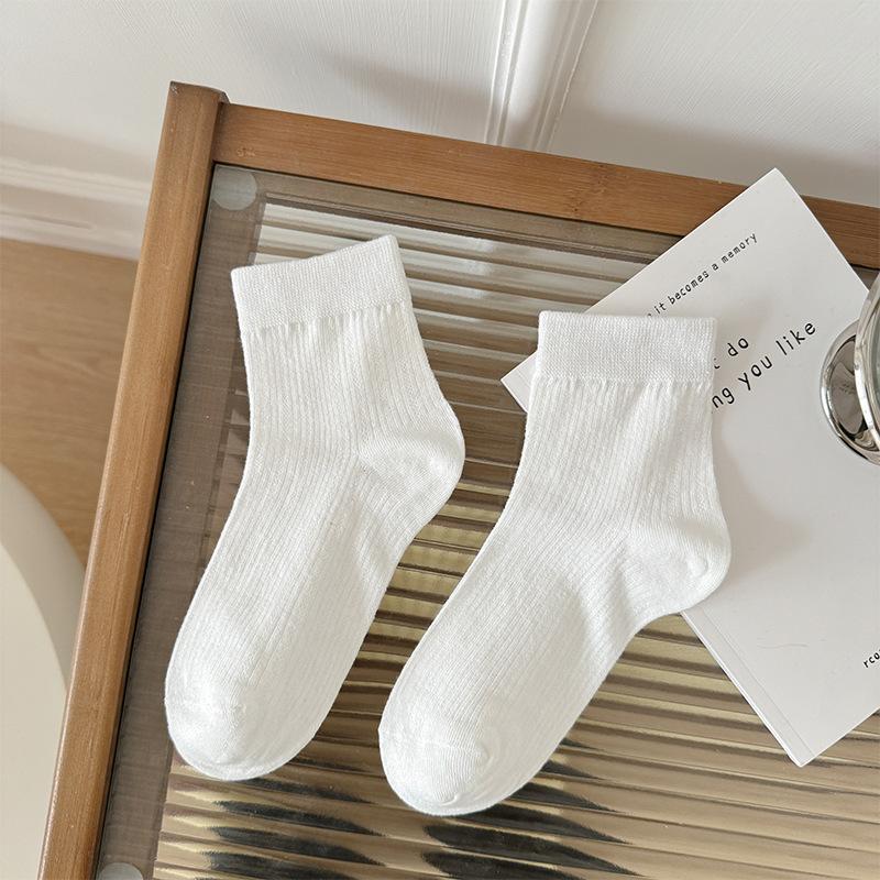 Женские летние тонкие новые хлопковые милые носки-гольфы в балетном стиле с ажурной сеткой, дышащие