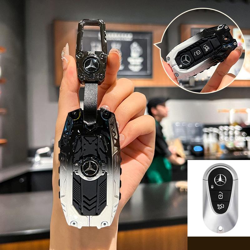 WAM3 Zinc Alloy Car Key Case Cover for Mercedes Benz 2022 C S Class W206 W223 S350 C260 C300 S400 S450 S500 Keychain Protection Shell