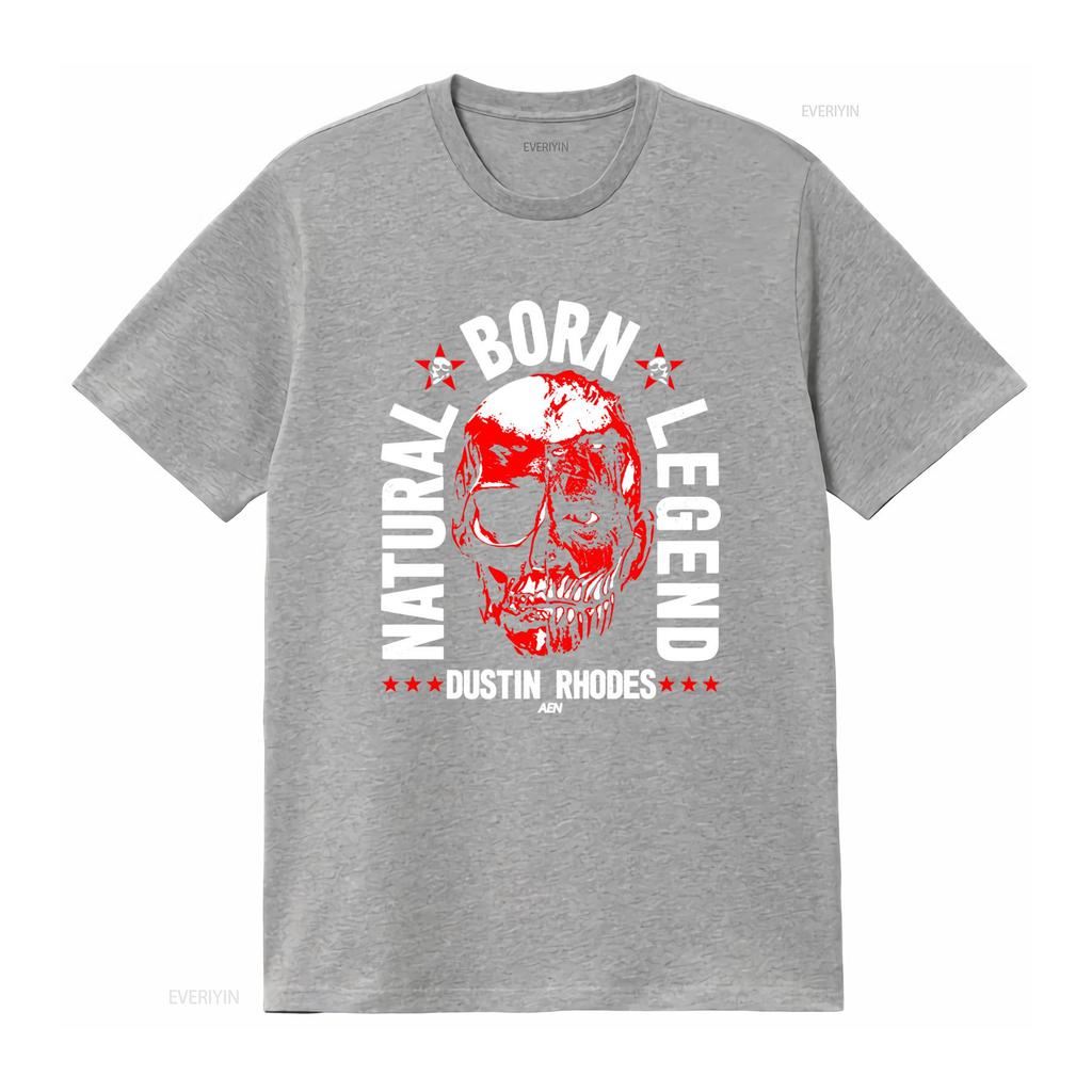 DUSTIN RHODES NBL AEW T Shirt Natural Born Legend Skull vintage Slightly Soft Breathable graphic Stretched