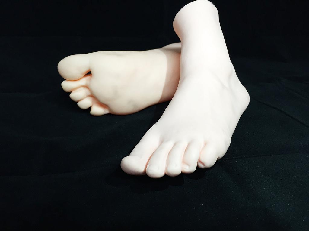 Foot Mannequin Torso Female Realistic Foot Model Life Size Legs (Both Set)