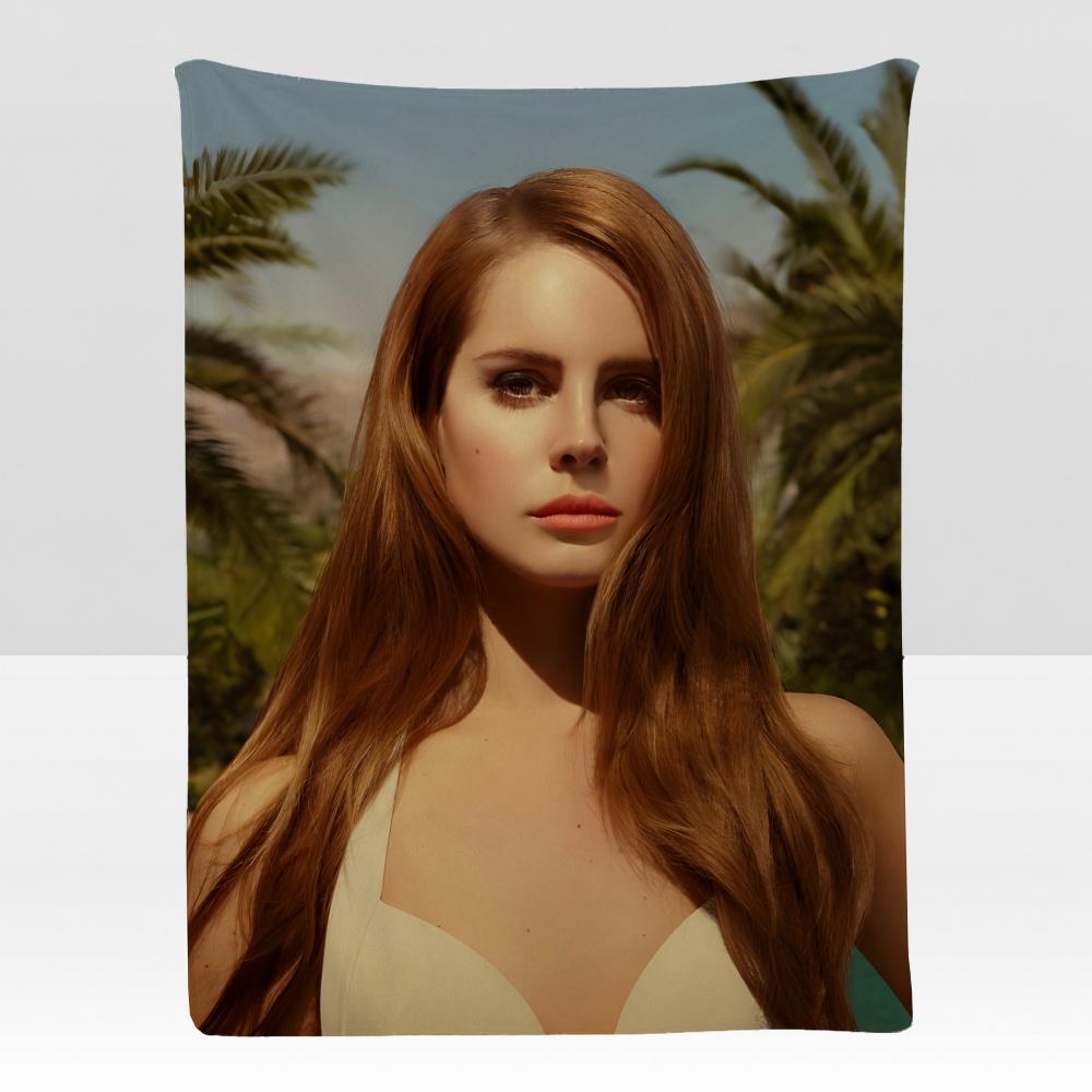 music LLana DDel Rey Throw Soft Flannel Blanket for Bed Bedroom Sofa Picnic Throw Skinfriendly Breathable Gift Cover
